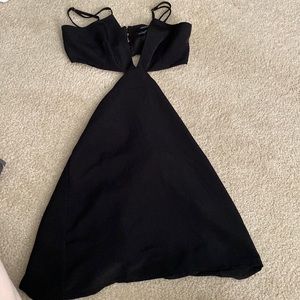 Forever 21 Satin Cut out Slip Dress